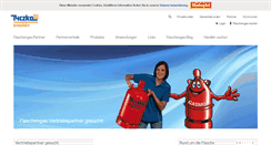 Desktop Screenshot of flaschengas-partner.de