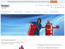 Tablet Screenshot of flaschengas-partner.de